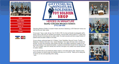 Desktop Screenshot of gettysburgminiaturesoldiers.com